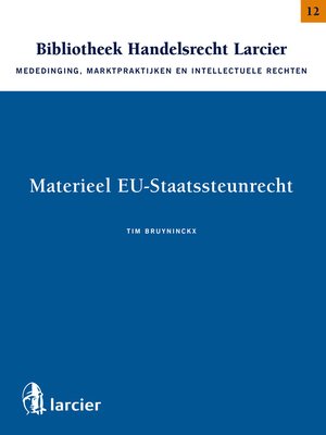 cover image of Materieel EU--Staatssteunrecht
